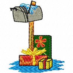 Mailbox Embroidery Design 4